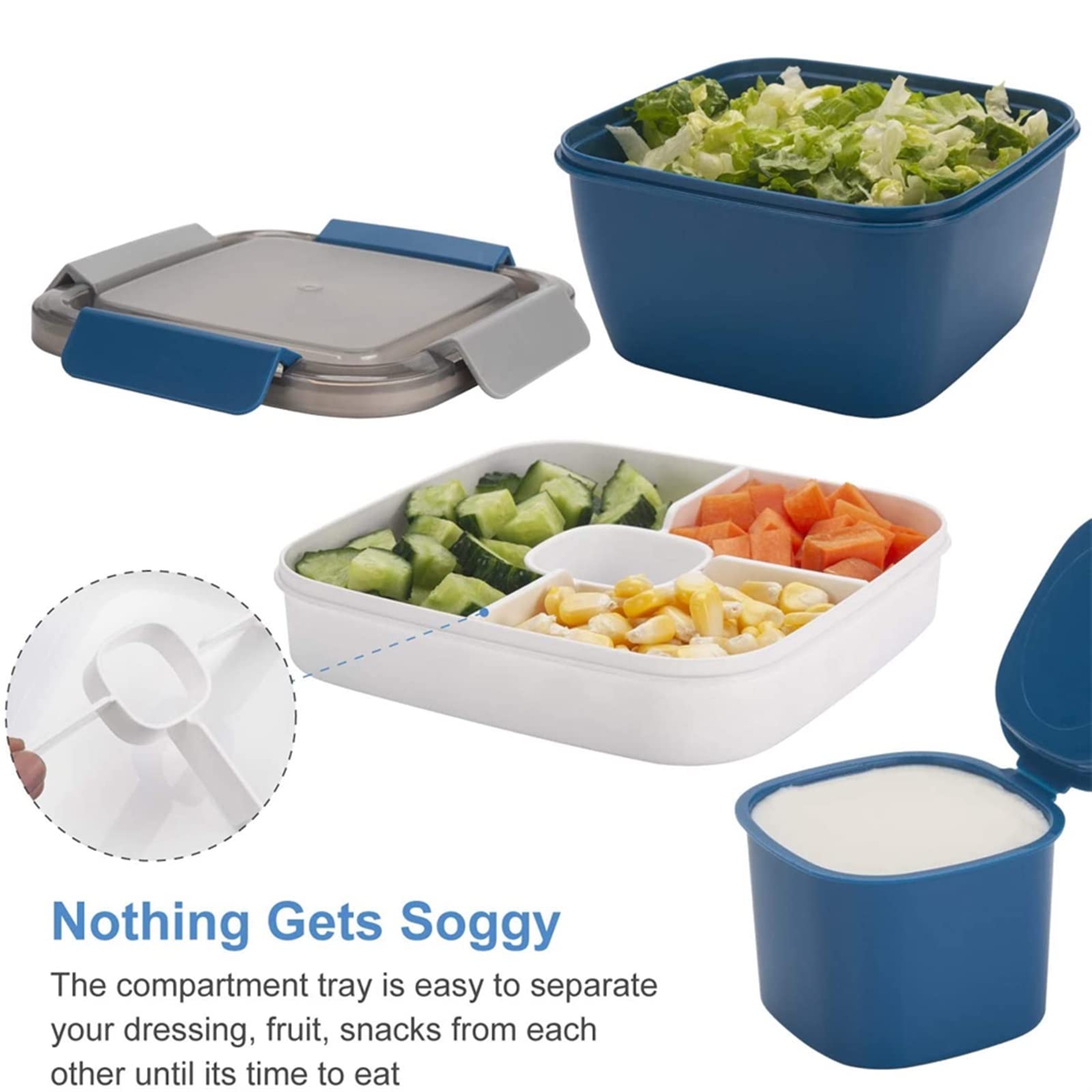 MRKU Boîte à Lunch Bento, récipient Portable, saladier Bento, Contenant pour Aliments