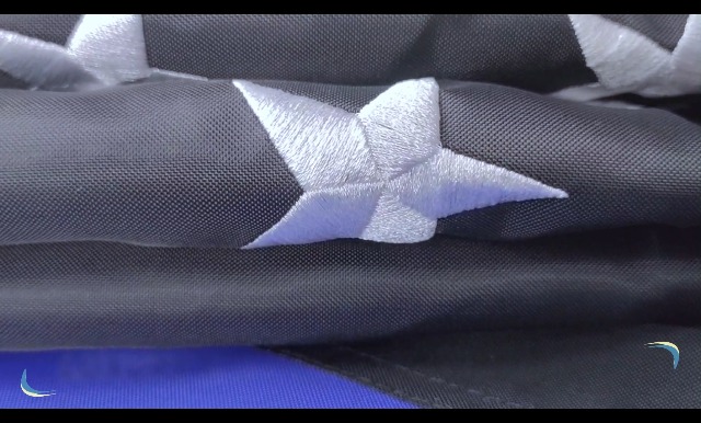 Bandiera Sottile Linea Rossa Blu E Sottile (progettazione USA - Foto 2