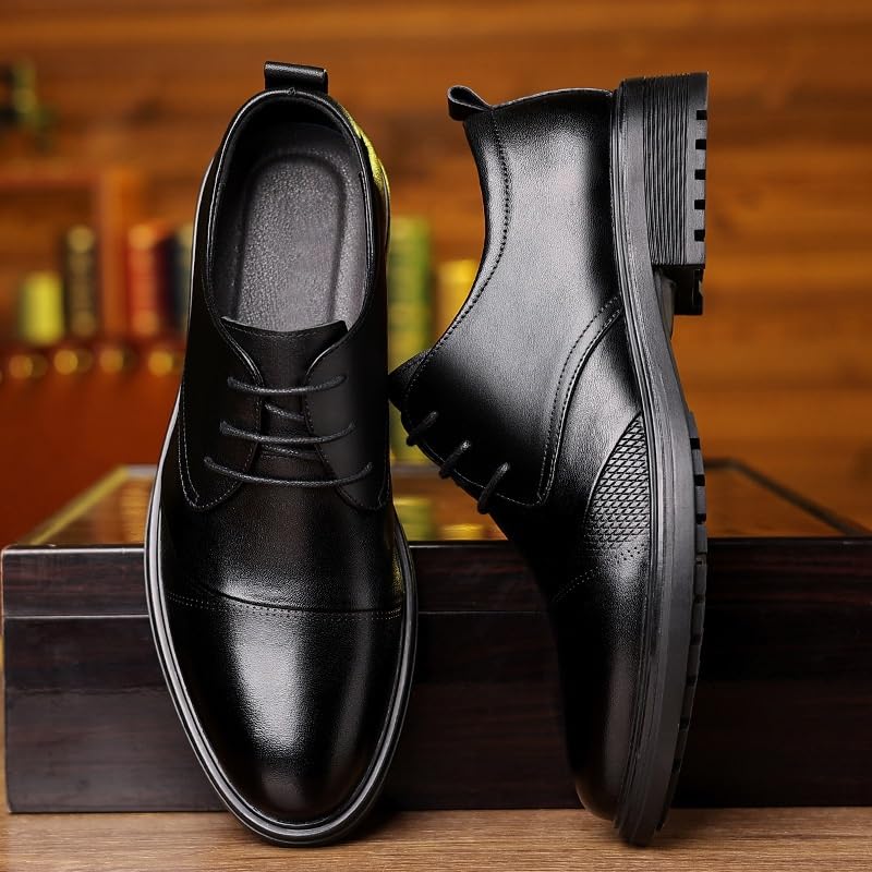 Mens Fashion Lace-up Leather Oxford Shoes Office Work Wedding Business Dress Shoes for Men3