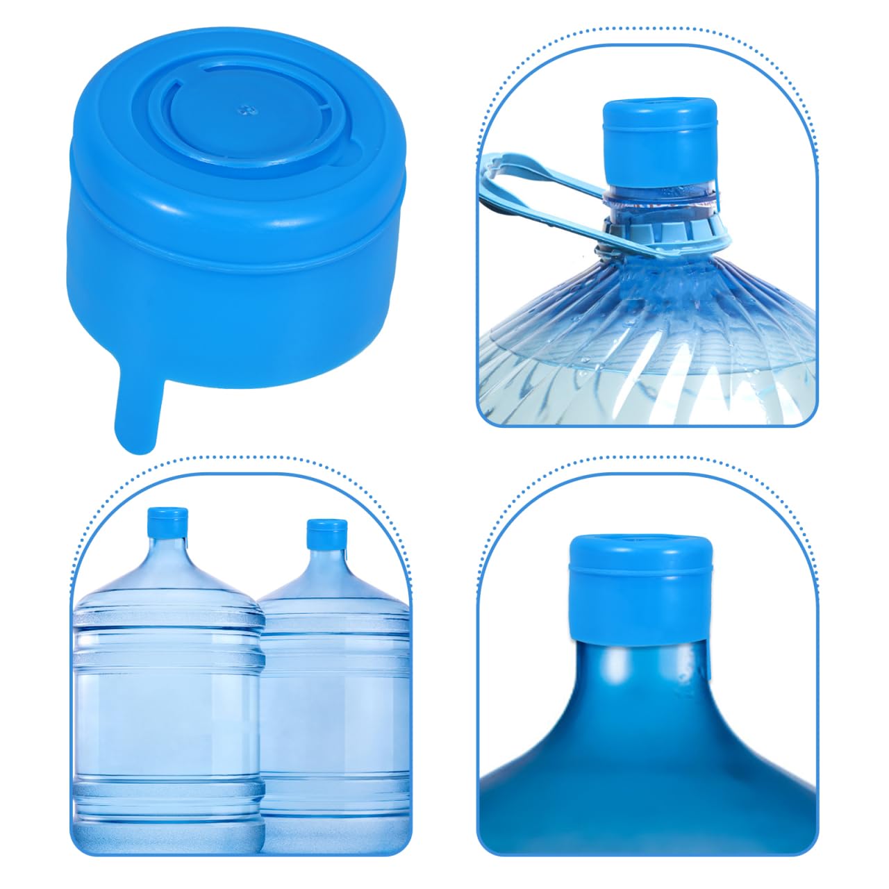 BESPORTBLE 25 tappi per bottiglia d'acqua, 5 galloni di ricambio, per bottiglie di acqua, tappi di ricambio, per distributori di acqua, uffici a casa