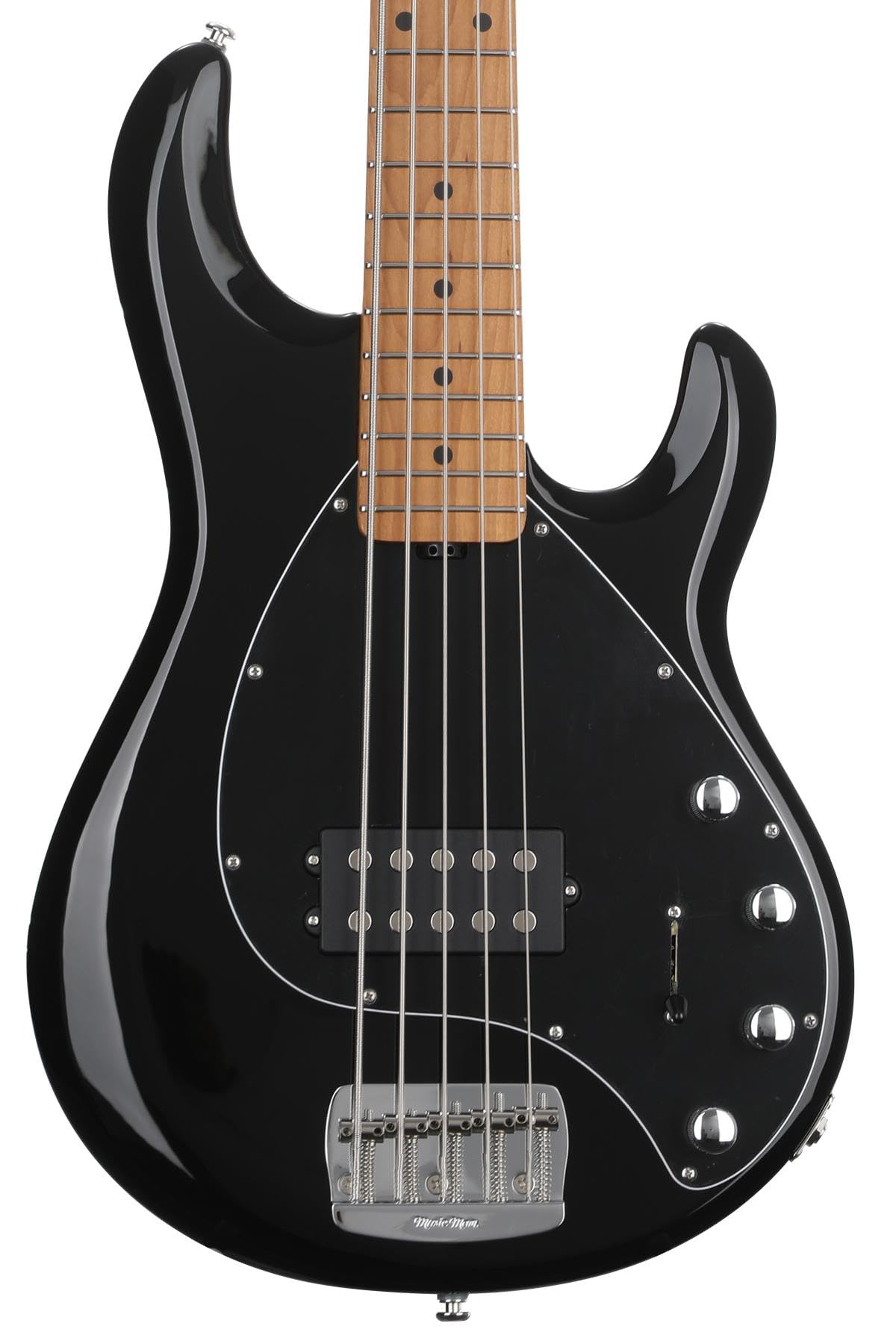 Ernie Ball Music Man StingRay Special 5 H Bass Guitar - Black with Maple Fingerboard