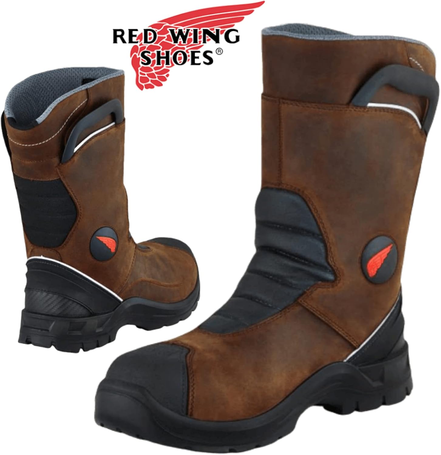Red Wing Petroking 11inch 3224 Leather Safety Work Boot Pull on Rigger