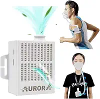 4WDKING Purificador de ar elétrico recarregável, purificador de ar portátil reutilizável com filtro HEPA para dormir, esportes ao ar livre, tarefas domésticas