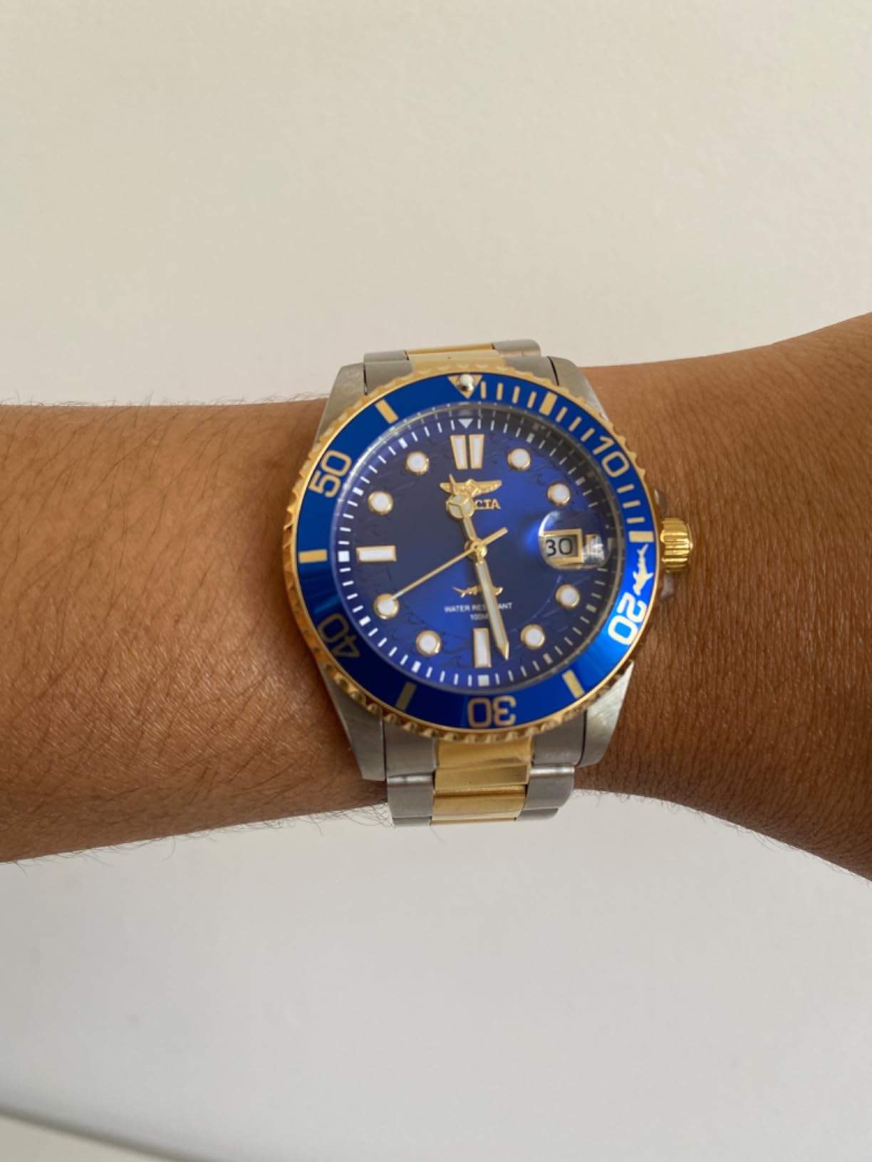 Invicta Relógio feminino de quartzo Pro Diver, dois tons, 30481, Dois tons, Relógio de quartzo, mergulhador