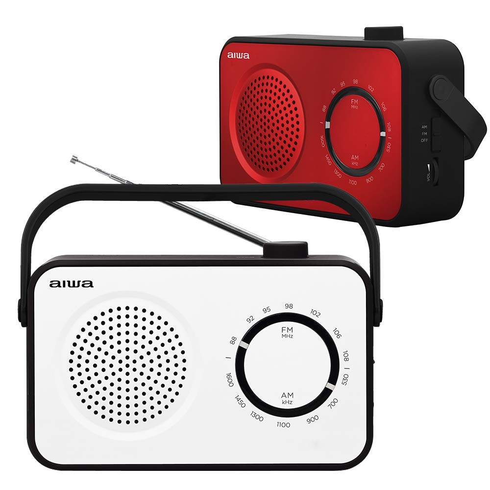 Aiwa Radio Sobremesa R-190BW Color Blanco y Negro