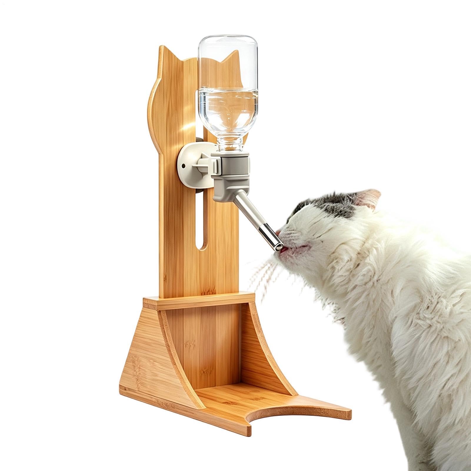 Hamster Trinkflasche mit Ständer Tropffreie Automatik mit | Hundewasserflaschenständer für Kleintiere, Kätzchen, Welpen, Wohnzimmer, Balkon, Zoohandlung