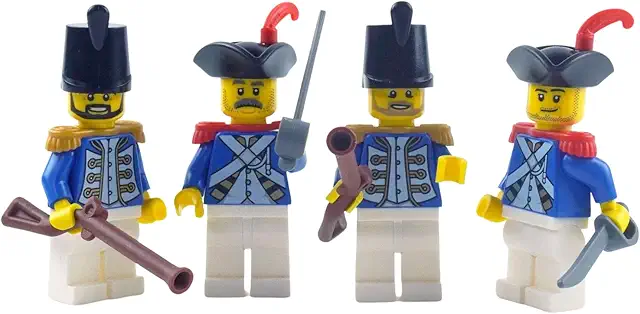 Lego Blauröcke Minifiguren – Imperiale Soldaten für Lego Eldorado Festung, Lego Piraten Figuren
