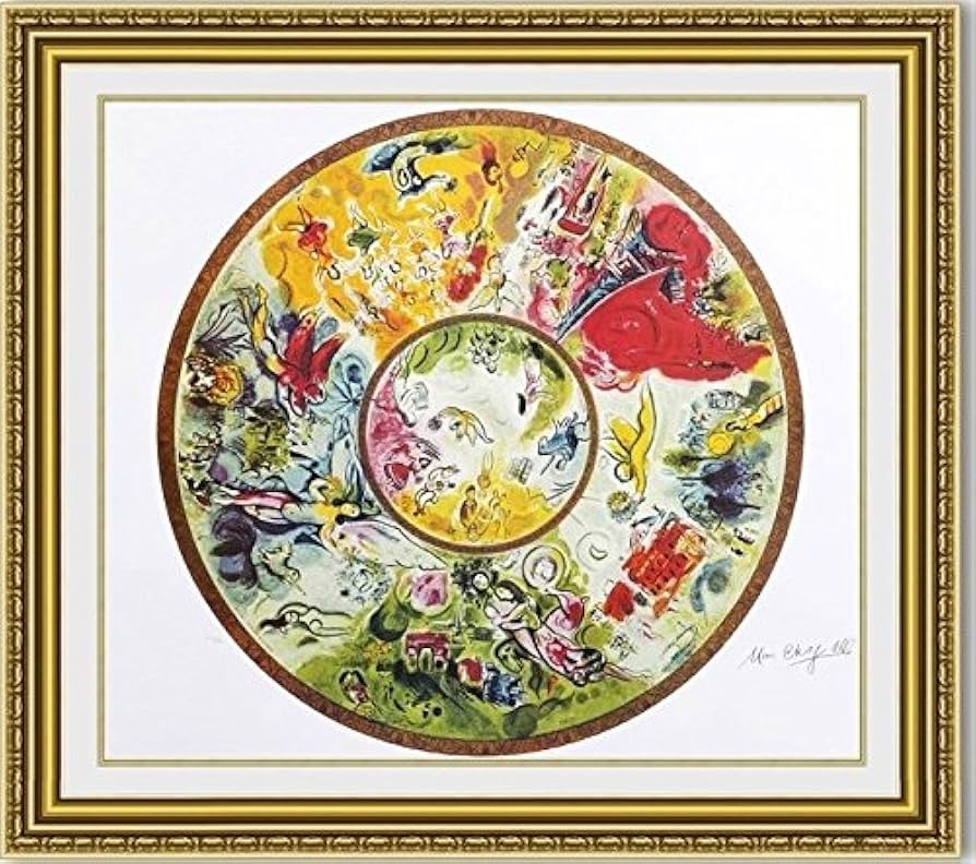シャガール額縁入り 絵購入 シャガール サーカス 額縁付き : 絵画販売のアート