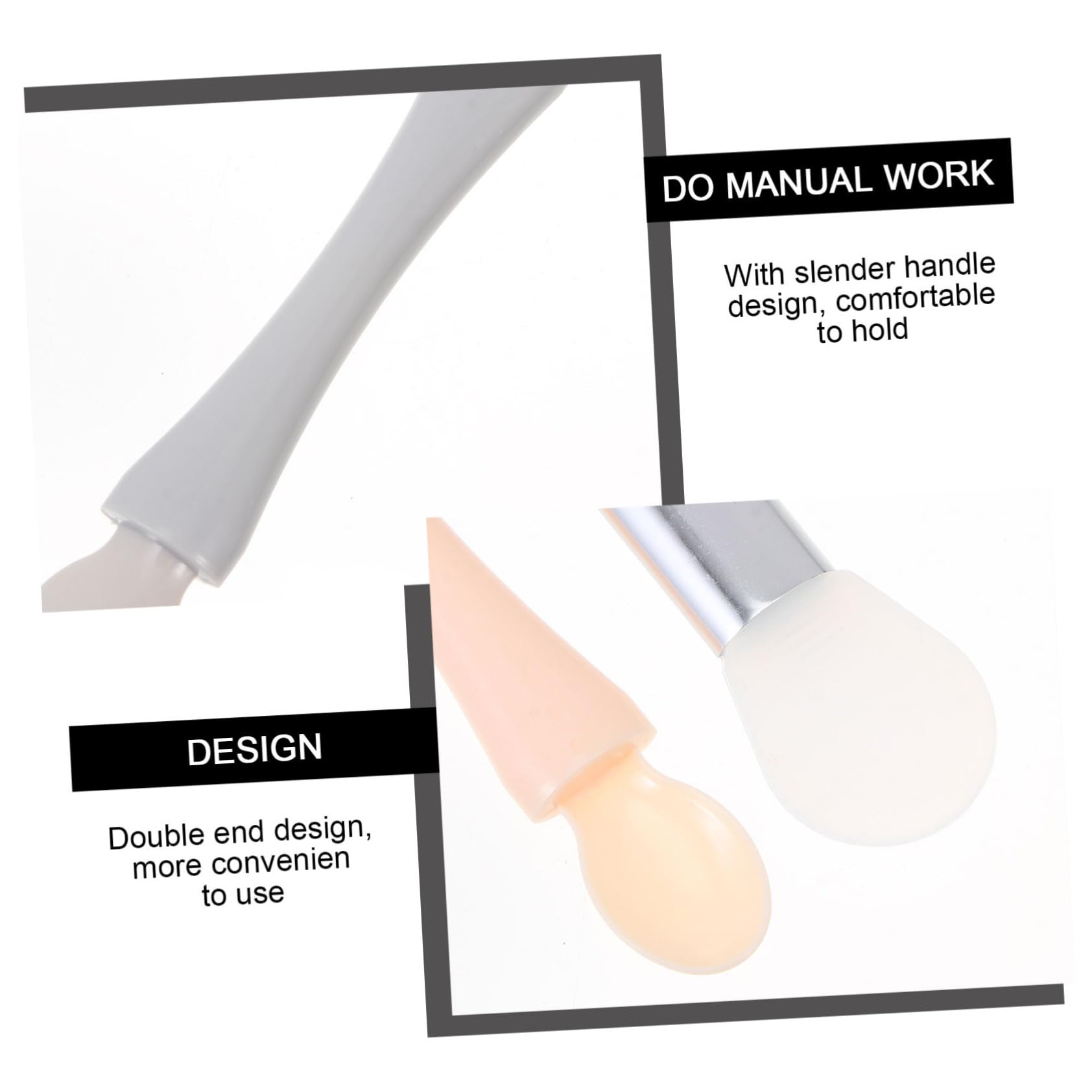 Healeved 20pièces Brosse Double Tête Pour Masque Visage Applicateurs Pour Soins De Peau Outils Multifonctions Aléatoires