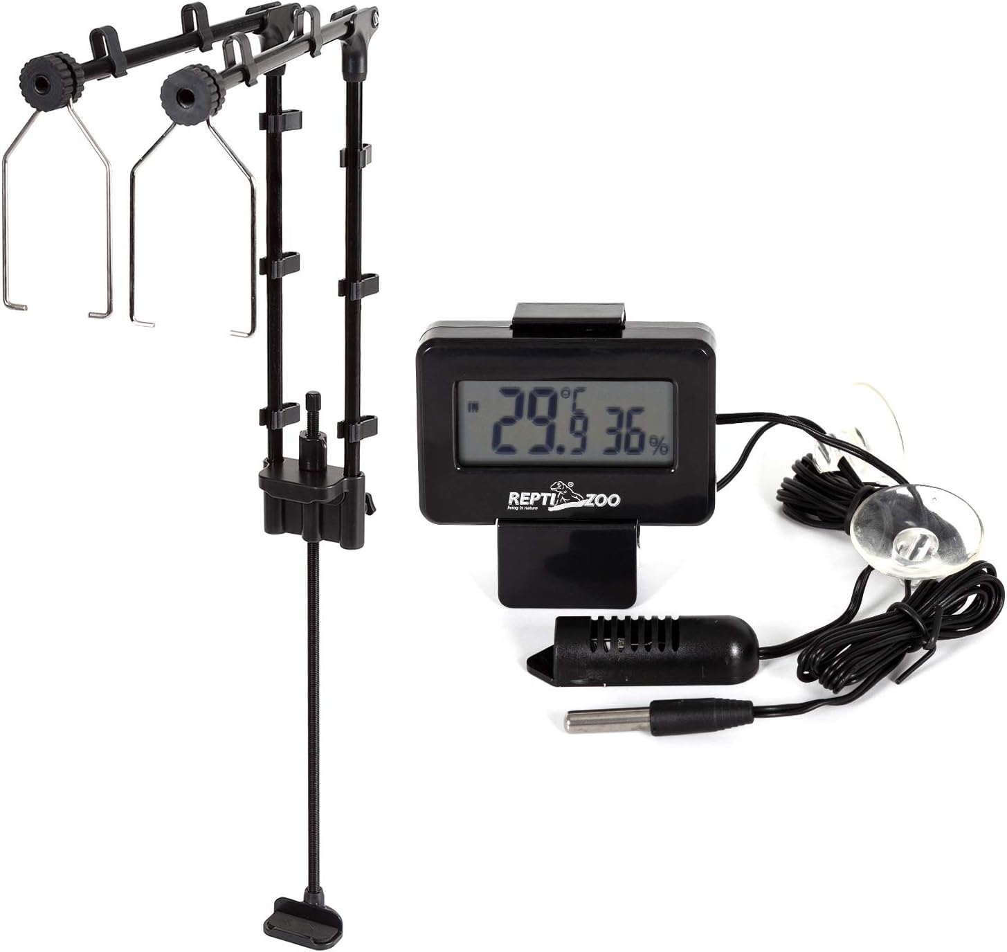 REPTI ZOO Reptile Dual Lamp Stand and Reptile Terrariums