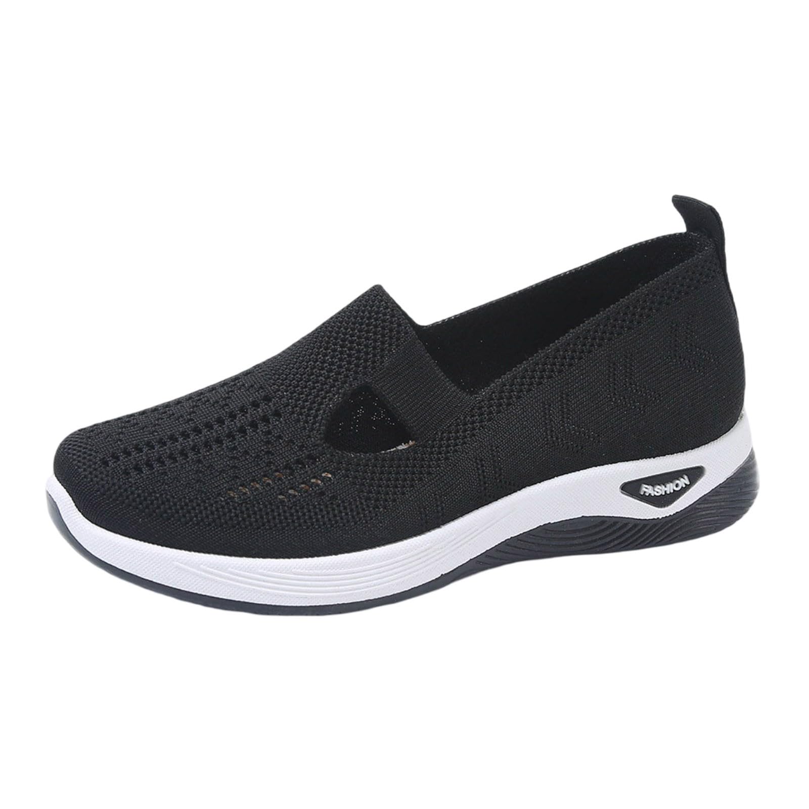 Scarpe Ortopediche Donna, Senza Lacci per Camminare Morbida Sneakers Scarpes Slip On Comode da Ginnastica Chiuse Traspirante Antiscivolo Leggere da Corsa Casa Estive