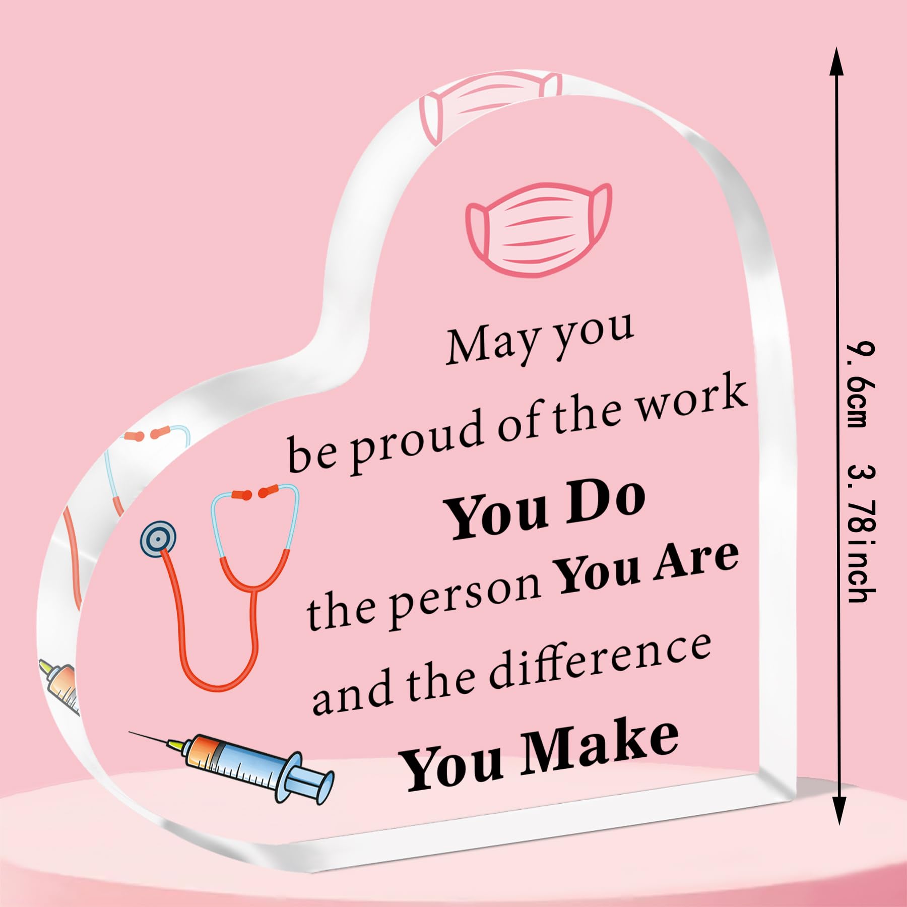 QMVMV Nurse Gifts For Women Acrylic Plaque Nurses Week Gifts Nursing Graduation Gift Nurse Practitioner Gifts - Image 2