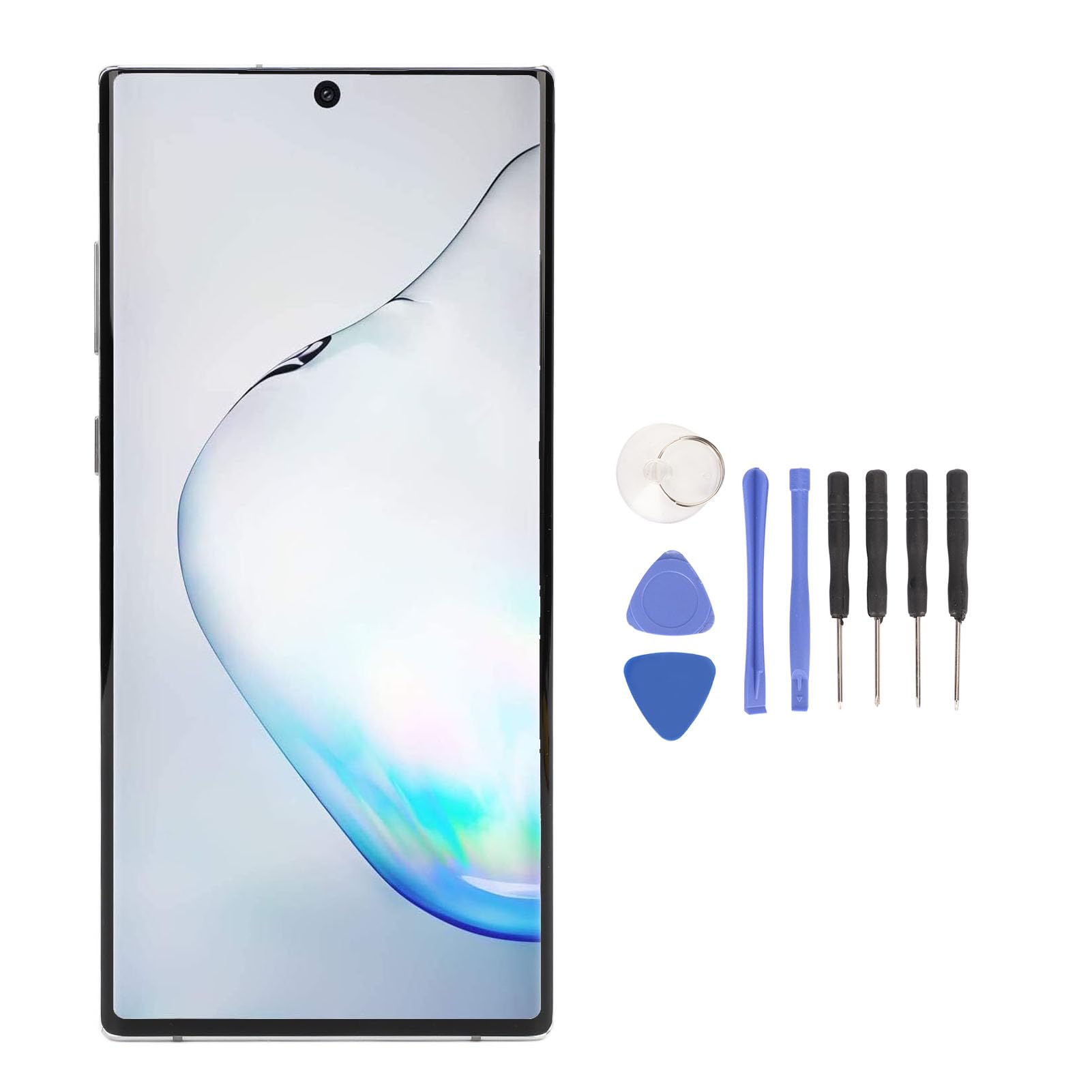 Generic Wymiana Ekranu Telefonu, Wymiana Wyświetlacza LCD Telefonu Ramka 498ppi dla Akcesoriów (SILVER)