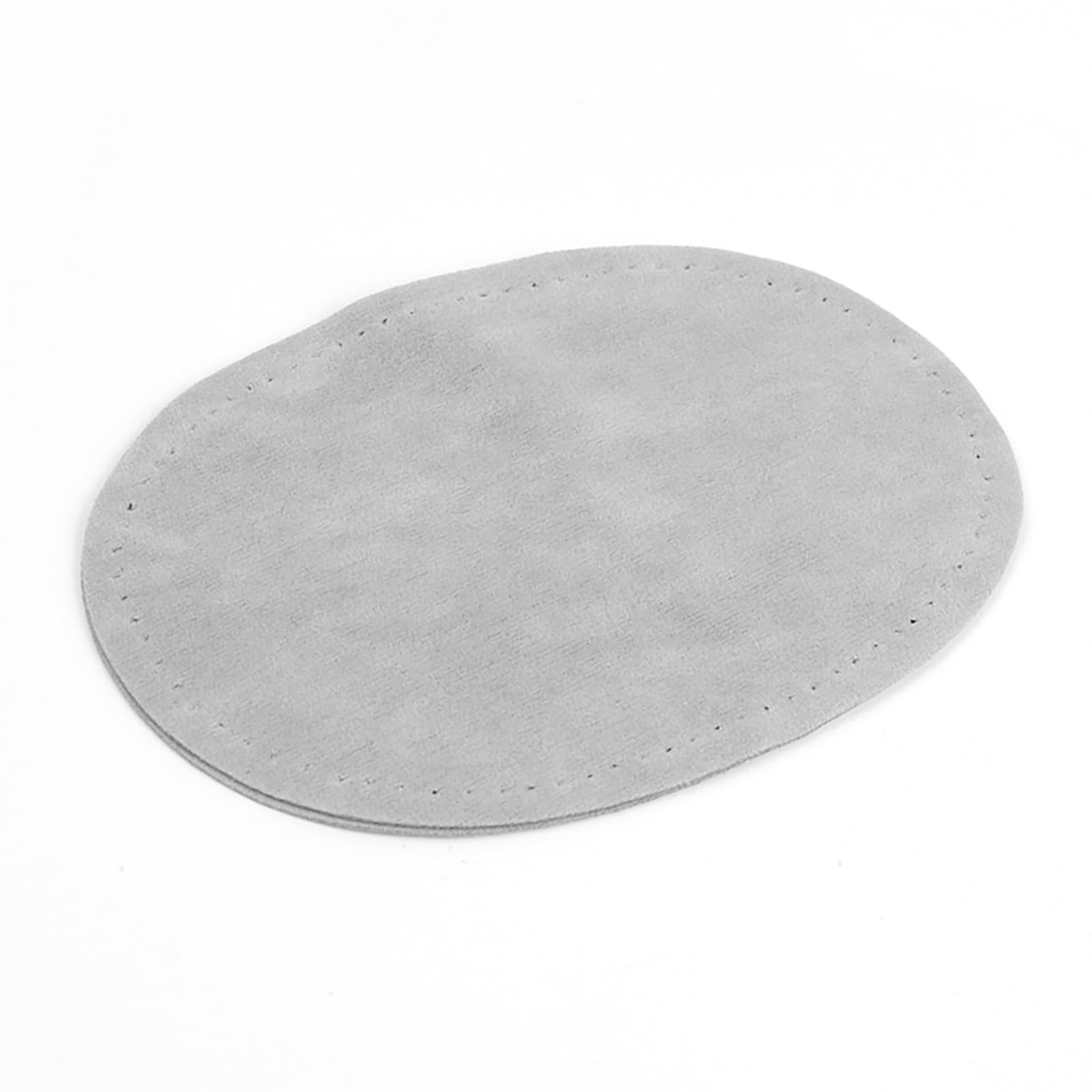 Nawwgy 1 Pair Sew-On Repair Patches Elbow Patches Sewing Repair Patches PU Leather Elbow Knee Patches for Jeans Trousers Clothing Accessories Oval Suede Base Cloth Knee and Elbow Pads