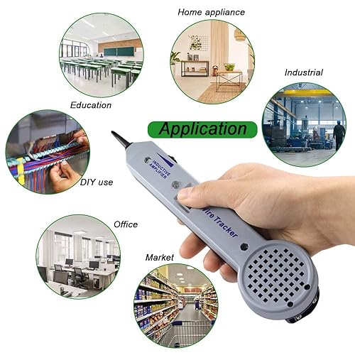 Miniatura 7 de Kit de comprobador de rastreo de cables de red, probador de circuito trazador con indicación audible y visual, kit generador de tonos, buscador de