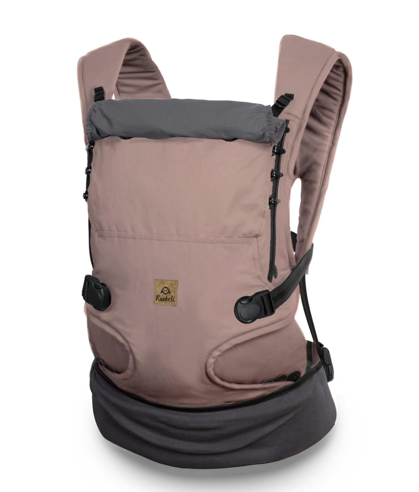 Ruckeli NEO Babytrage – Mit innovativen Magnet-Schnallen & integriertem Hüftsitz – Ergonomisch & Atmungsaktiv – Nachhaltig produziert in Tschechien – Ab Geburt