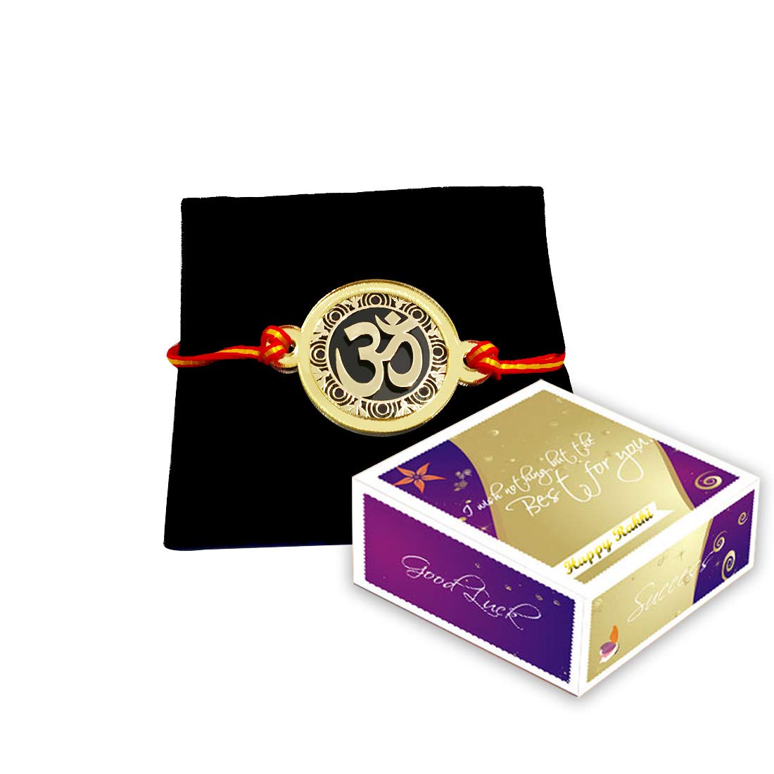 Incredible Gifts India Gold Plated Acrylic and Metal Om Rakhi for Men (B07FZ4YHHC) Amazon Price History, Amazon Price Tracker