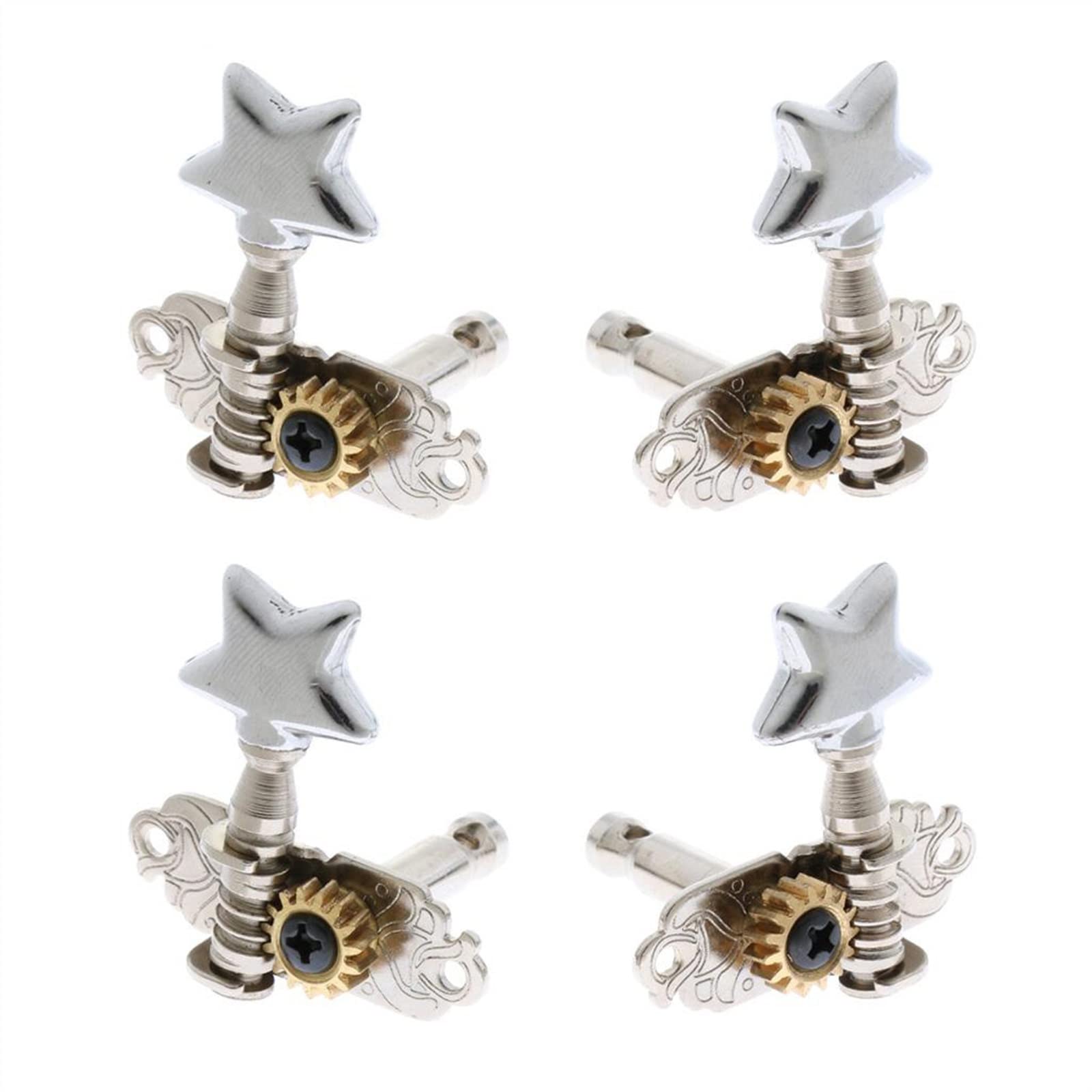 Tuner Mechaniken Knöpfe 4pcs Gitarren-Tuning-Pegs Keys Maschinenkopf Für 4-Saite-Gitarre