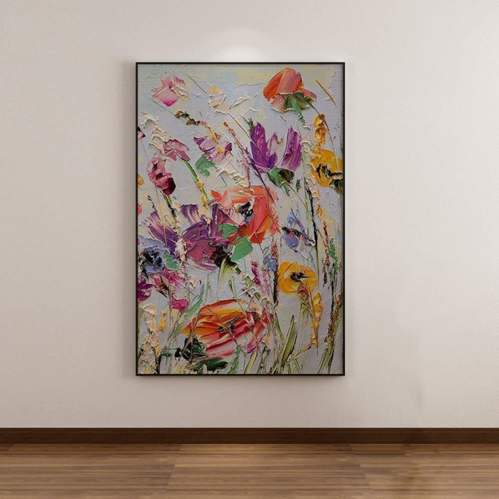 Tableau abstrait Gesang fleur peint à la main sur toile pour la décoration du salon