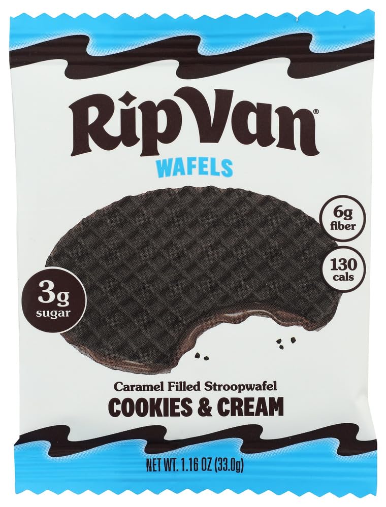 Rip Van Wafels, Wafels Cookies Cream, 1.16 Ounce