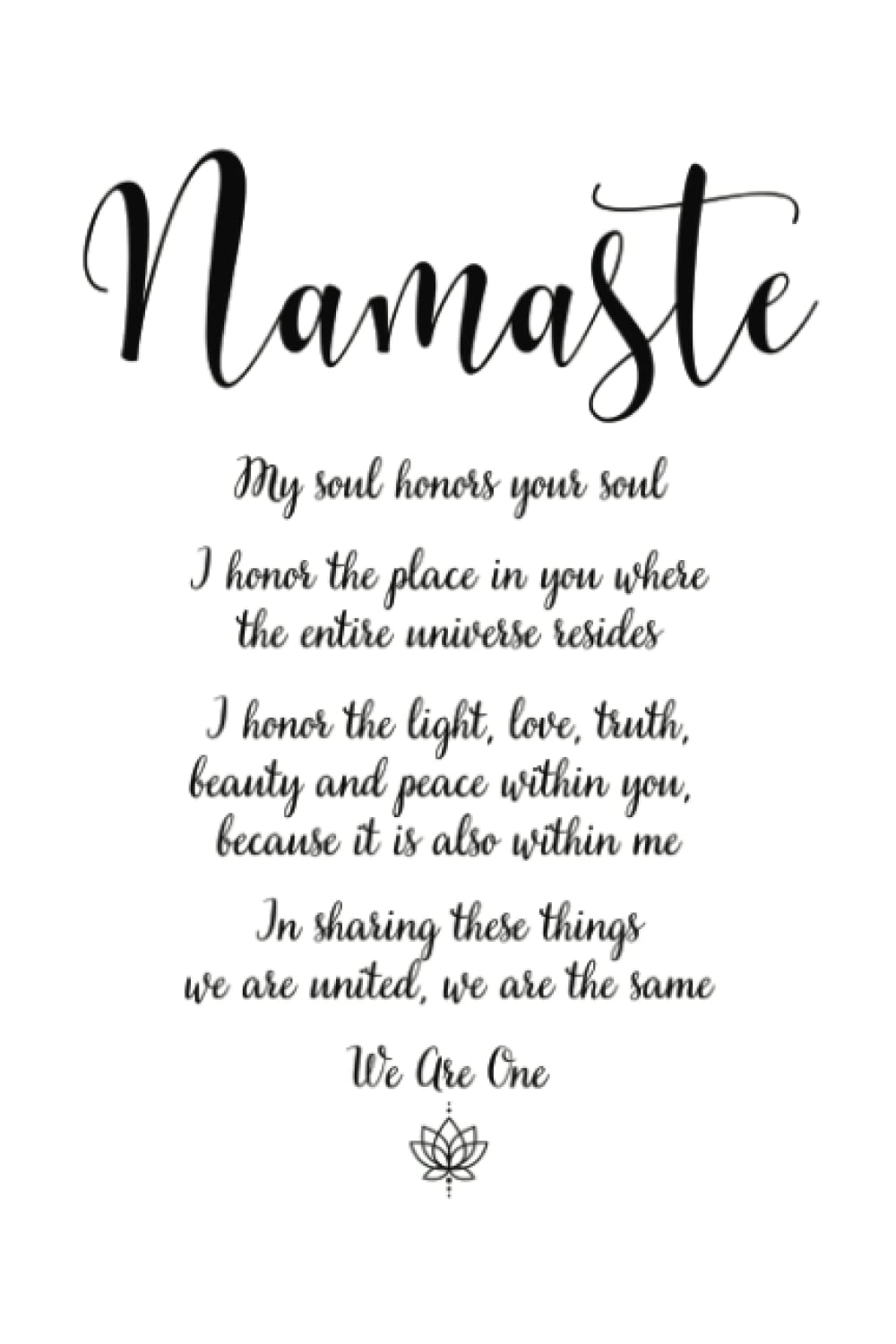 Daily GRATITUDE Journal Start your day with a Namaste Prayer and