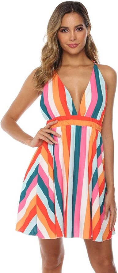 Colorful sun dress Clearance