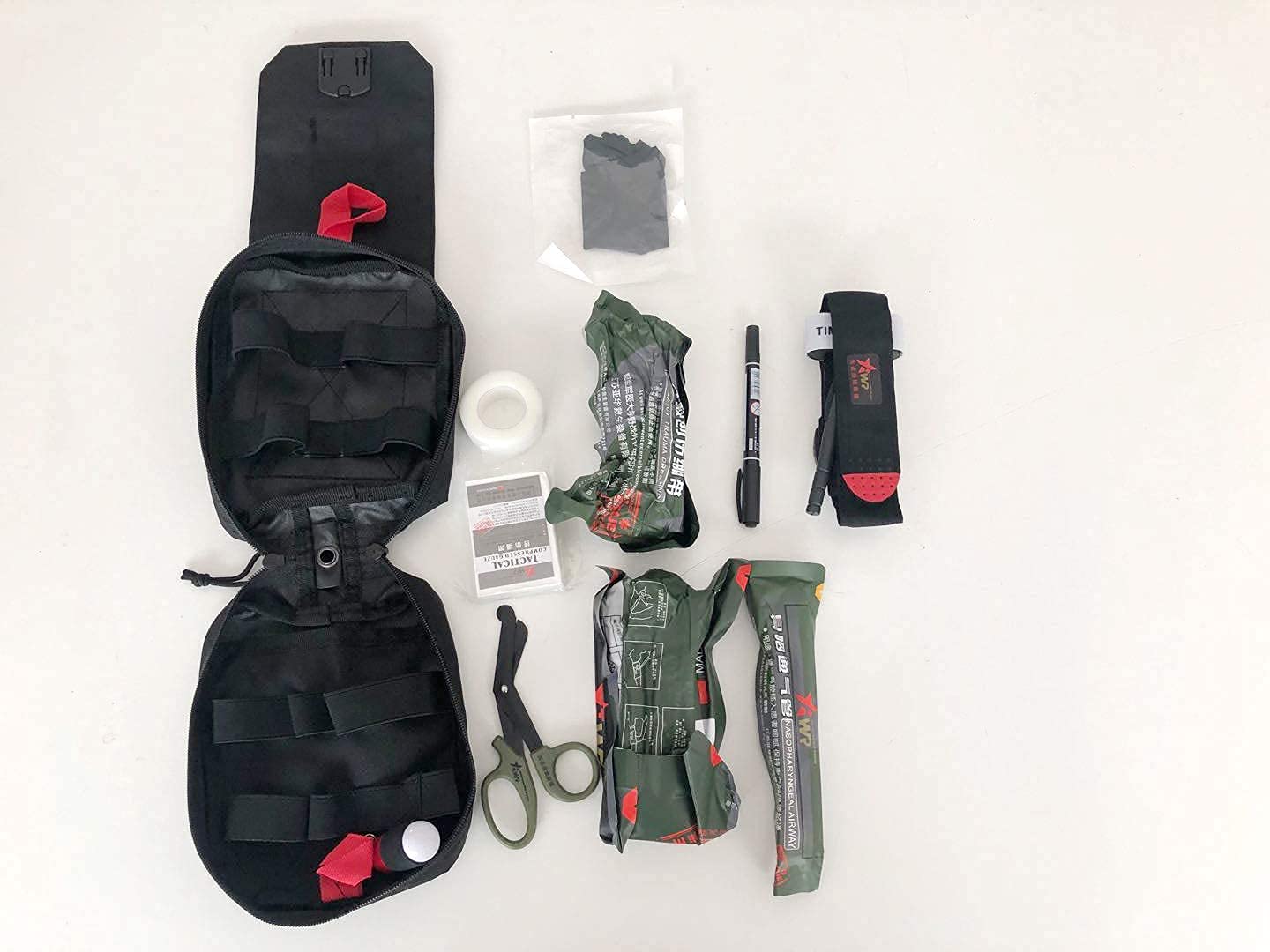 Buy IFAK Molle Trauma Kit, Emergency Trauma Bag, CAT Tourniquet, HyFin