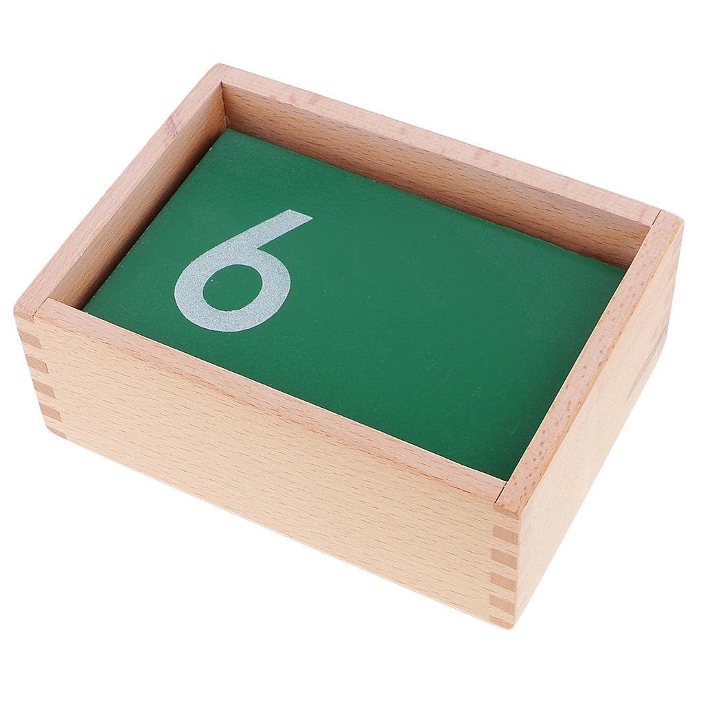 Set Carte Numeri Per Bambini | 10 pezzi, faggio, attività prescolare, didattico