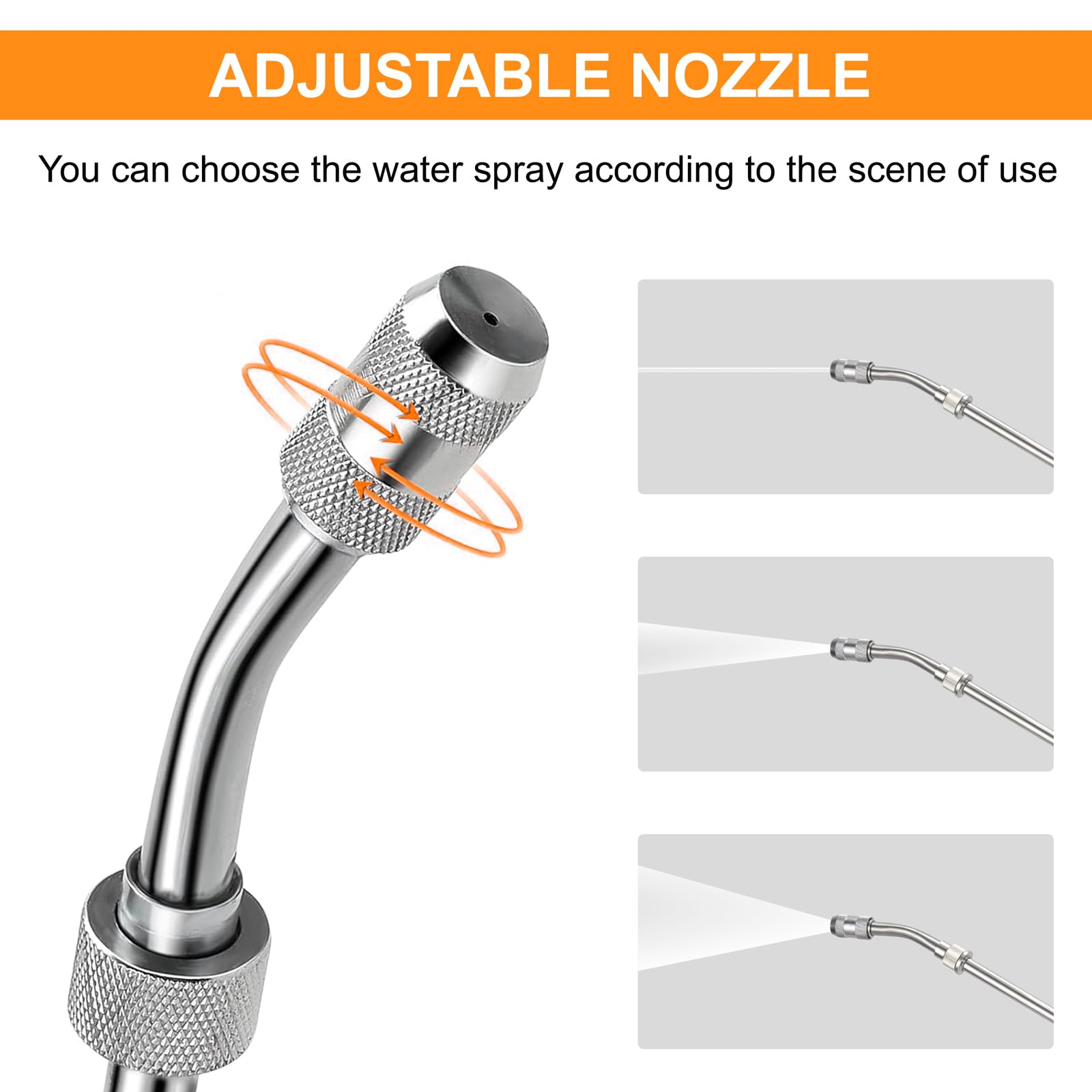 Varita Pulverizadora, 3/8" y 1/4" Latón Universal Vara Rociadora de Repuesto, Pulverizadora de Metálico, Varita para Riego de Jardinería para Esterilización de Árboles Frutales