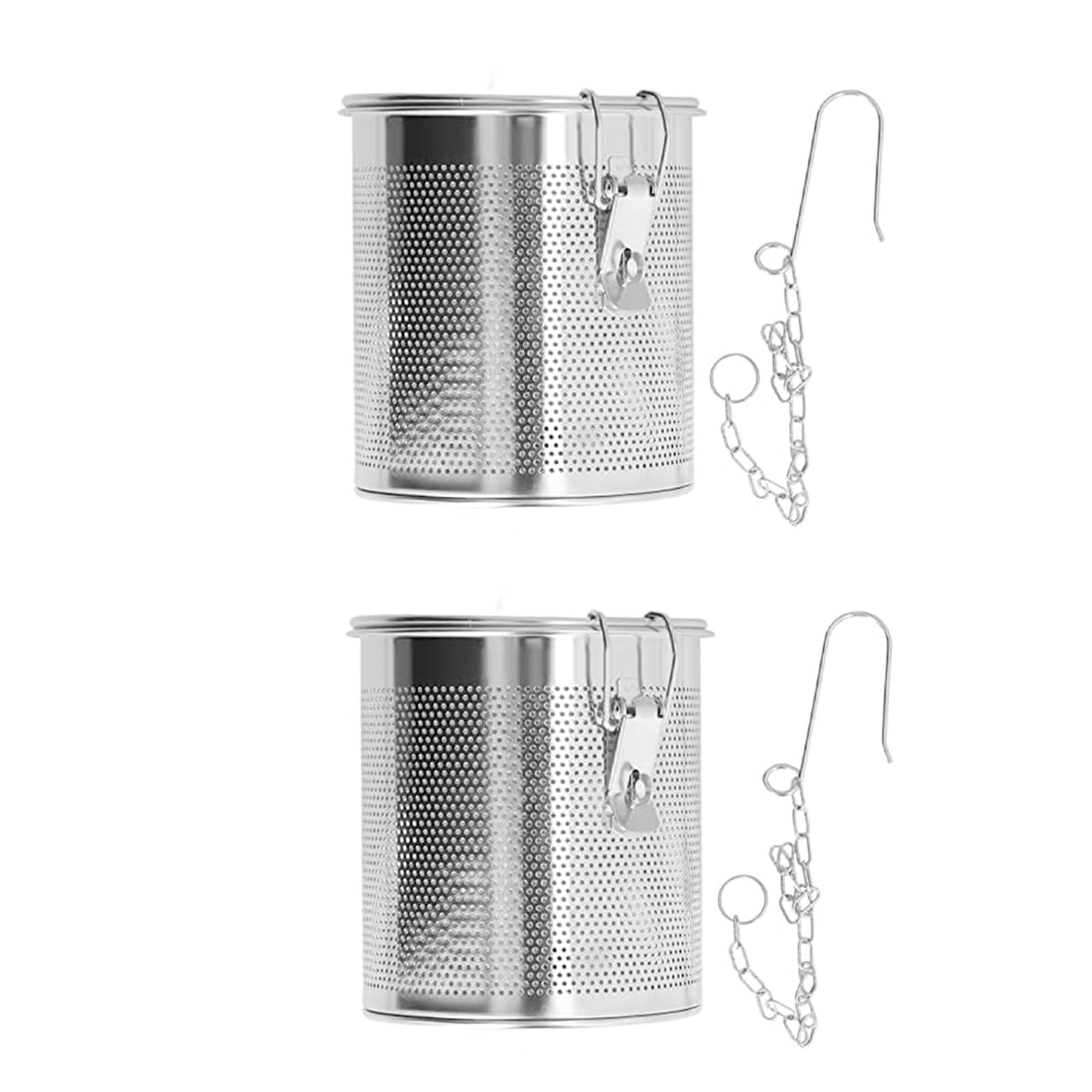 Xjdzineq 2 Piece Rustproof Cooking Infuser Basket with Heatproof Handle Kitchen Strainer Tool for Soups Stews and Broths Resistant Stews Seasonings Container