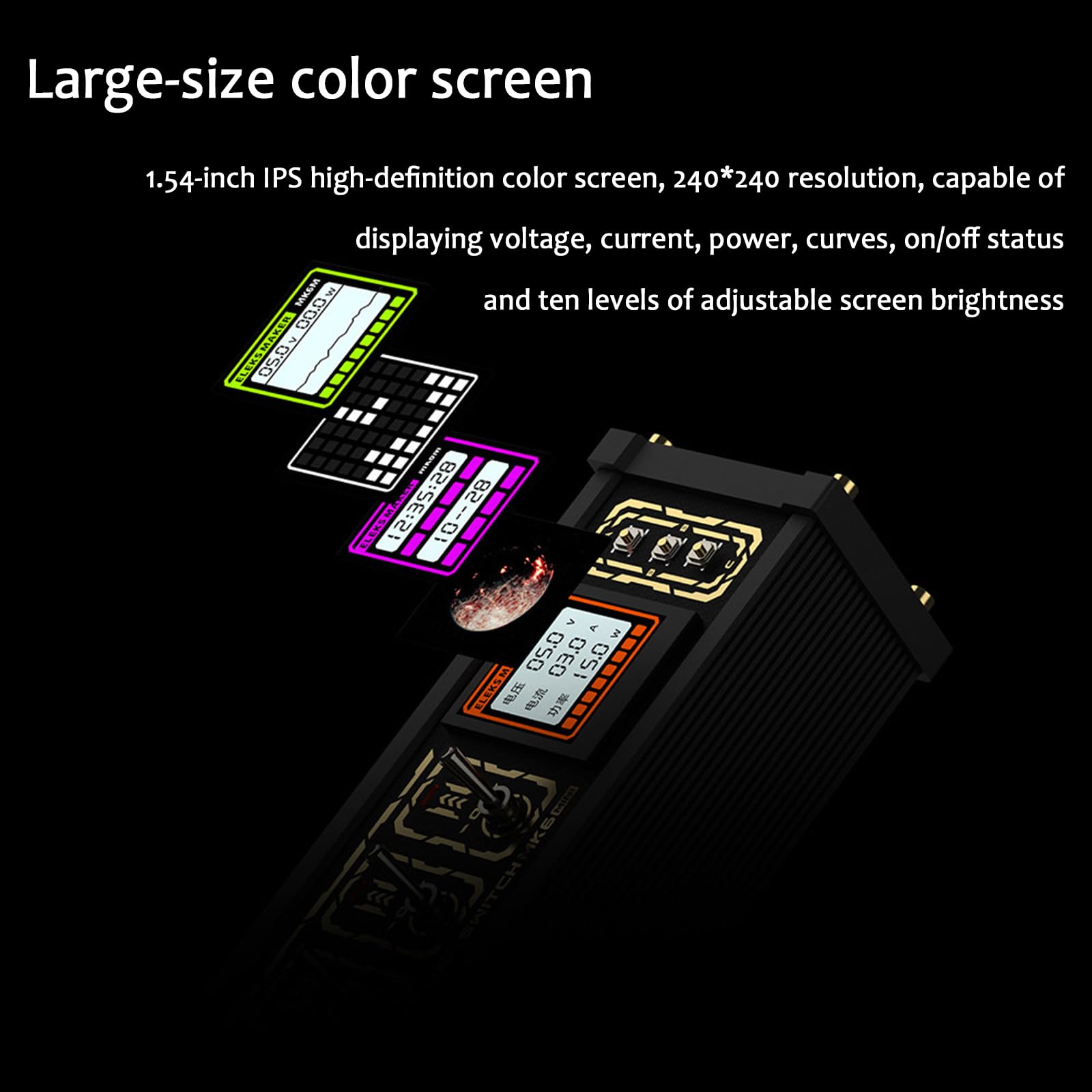 Estación de acoplamiento USB de 8 puertos con pantalla, controlador de escritorio retro, compartir dispositivos USB, control independiente, interruptor de botón, conectar ratones y unidades flash USB