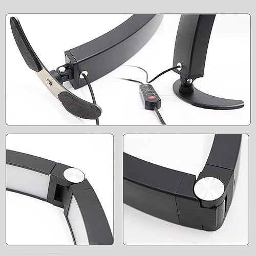 Miniatura 6 de Acouto Iluminación de media luna para belleza de 28 pulgadas, 40 W, lámpara de belleza de media luna, 2000 lúmenes, en forma de U, luz LED de