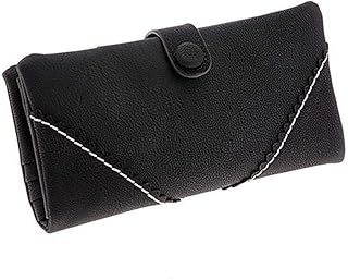 EUCoo Borsa a Tracolla Donna Portafoglio donna elegante lungo in pelle con portamonete con fibbia fermaglio Portamonete Pacchetto di carte