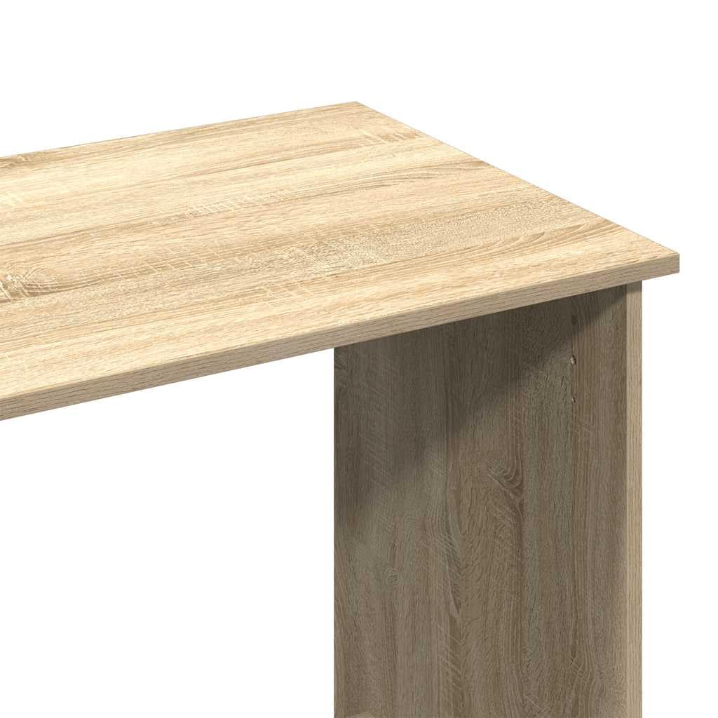 Escritorio de madera de roble Sonoma, 102 x 50 x 75 cm, mesa de oficina y mesa de juegos con amplia superficie de trabajo, mesa de PC para oficina en casa y estudio