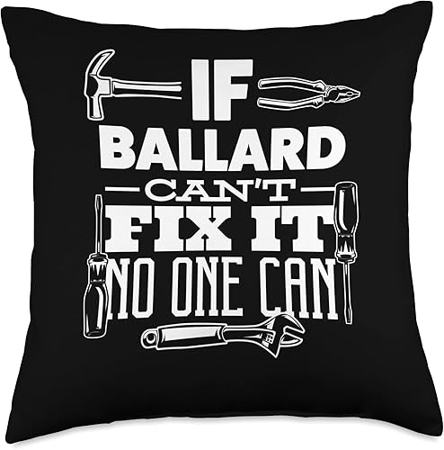 If Ballard can't fix it no one can handyman fix it all funny Throw Pillow