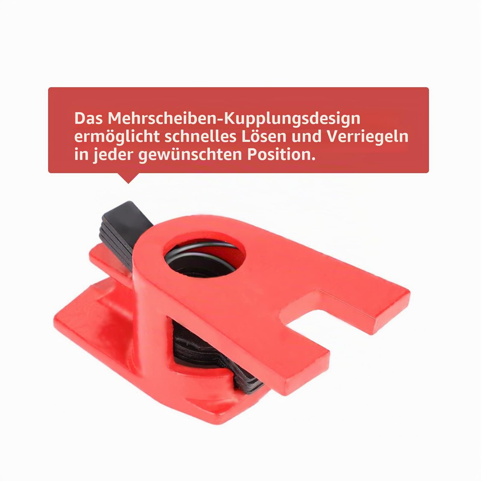 4 Sets 3/4 Zoll Rohr-Schraubzwinge, Rohrzwingen 3/4 zoll