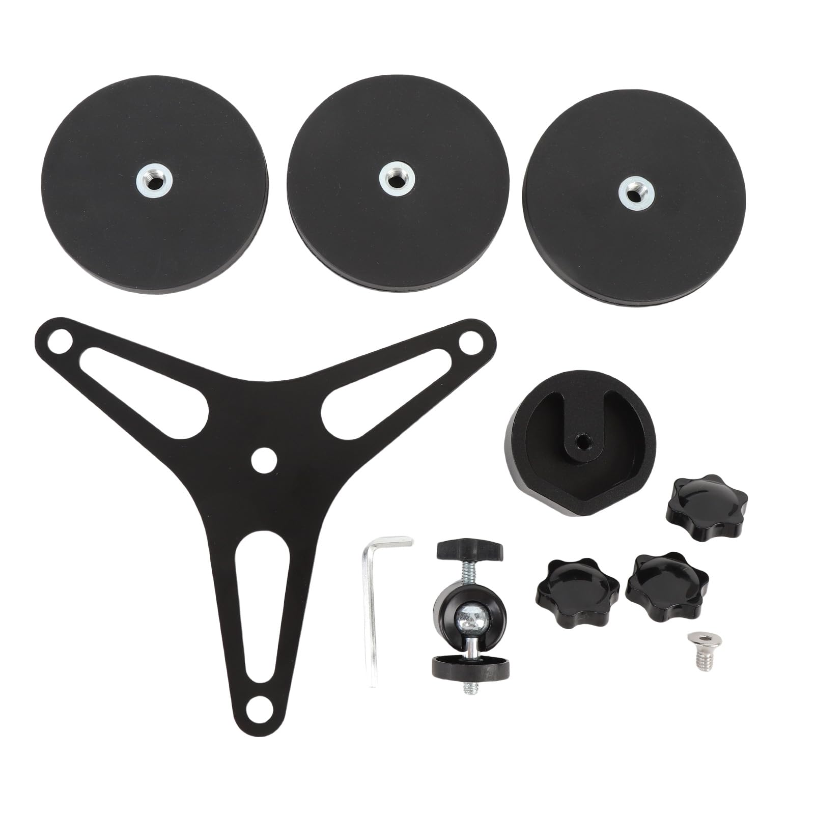 Jeffergarden Supporto Magnetico per Auto per Supporto per Antenna Parabolica per Mini, Telaio in Metallo Ad Angolo Regolabile per, Camion, Barche