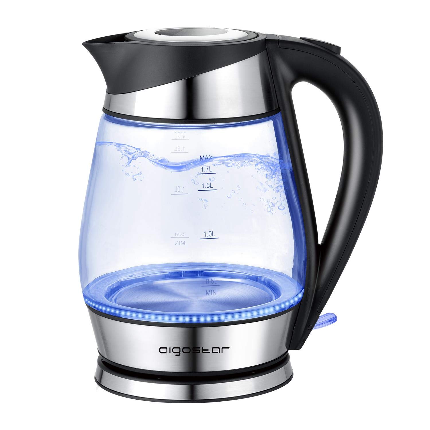 Buy Aigostar Chubby Glass Electric Water Kettle 1500 watts Teapot