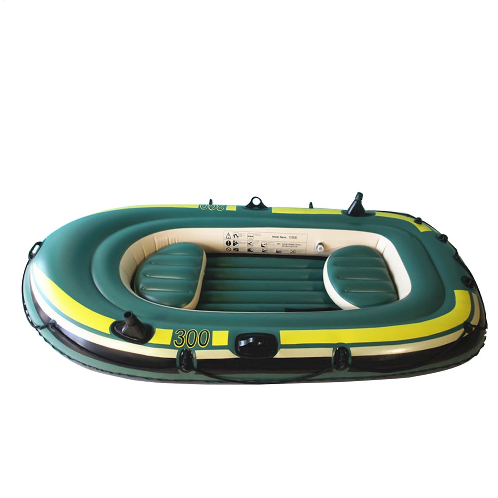 Kayak de pêche gonflable pour adultes – Bateau radeau à 3 places, kayak gonflable pour 2 personnes | Navire à pagaie facile à gonfler pour les aventures en plein air, la pêche en lac, les croisières