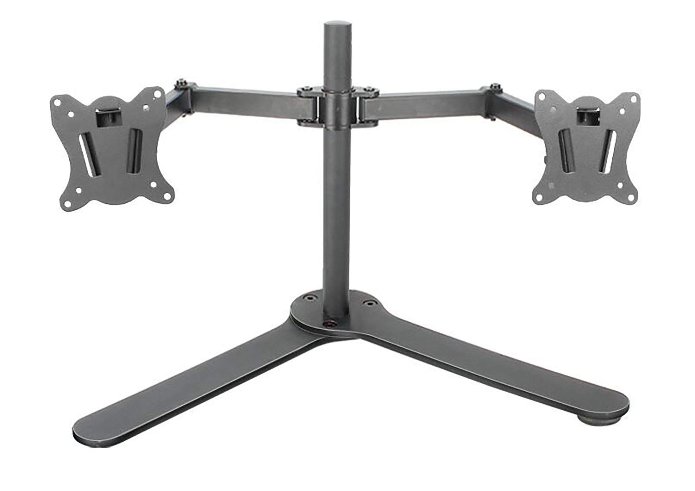 U HOOME Dual Monitor Desk  Stand, Dual screen monitor stand,Full Motion Computer Monitor Arm  for 2 LCD Screens up to 27 Inch, Dual Monitor Stand with C-Clamp and Grommet Base (Options 1)