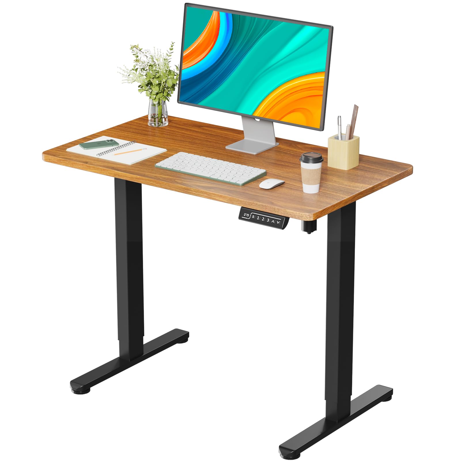 Amazon | GIBBON MOUNTS 昇降デスク 幅88cm×奥行き50cm 一枚板 昇降式