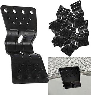 Shade Cloth Heavy Duty Lock Grip, 100 Pcs Shade Cloth Plastic Clips Windproof Awning Clamp Grip, Greenhouse Shade Cloth Fix Clamp Tent Clips Accessory for Garden Netting Sun Shade Net(square-20 Pcs)