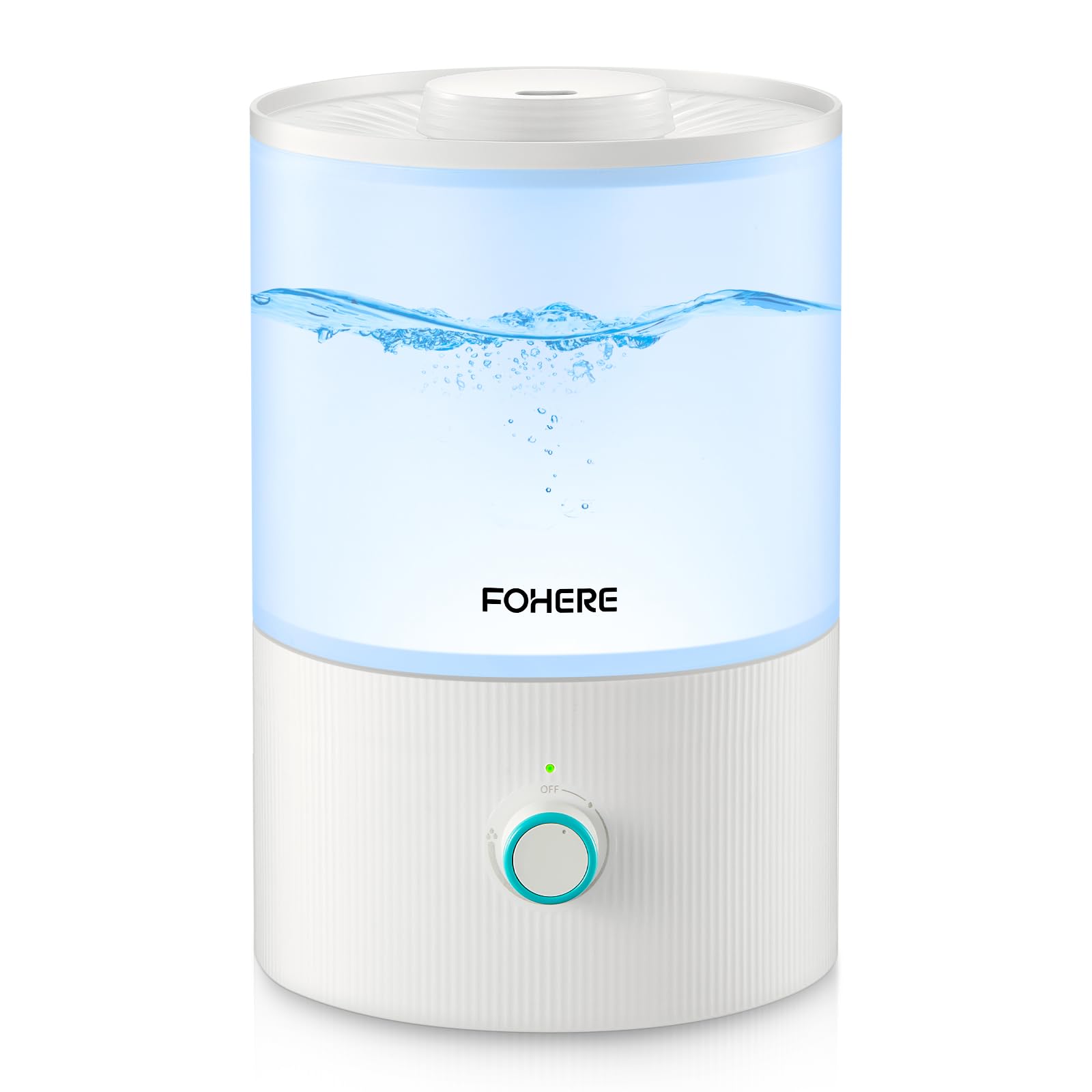 FOHERE Humidifier for Bedroom Baby 3 2L Top Fill Cool Mist Humidifiers for Nursery Home 28H Ultra Quiet
