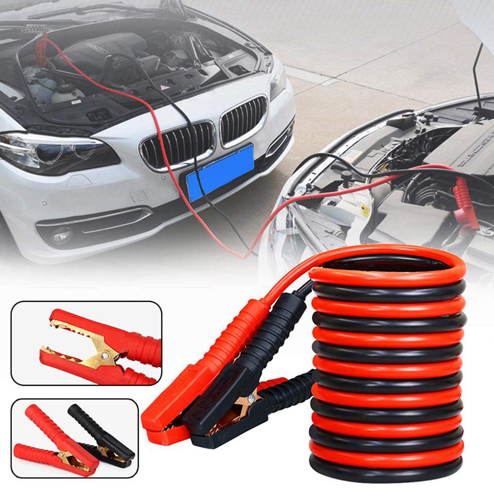 Ponticello per batteria auto, cavi di avviamento batteria per auto per impieghi gravosi da 2000 A Booster Cavo ausiliario per ponticello professionale per impieghi gravosi, 3 m 16 mm (4 m 16 mm)