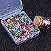 Whaline 20,000 Pcs Bulk Loose Sequins Round Cup Sequins Iridescent Spangles Flat Beads with Storage Box for Crafts, Sewing, Slime, Wedding, Christmas DIY Arts Crafts, 80 Grams, 6 mm