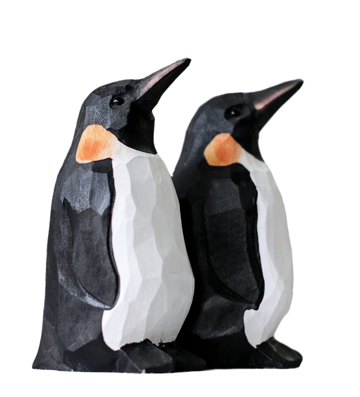 Figura de madera de pingüino / Escultura de madera de pingüino - España