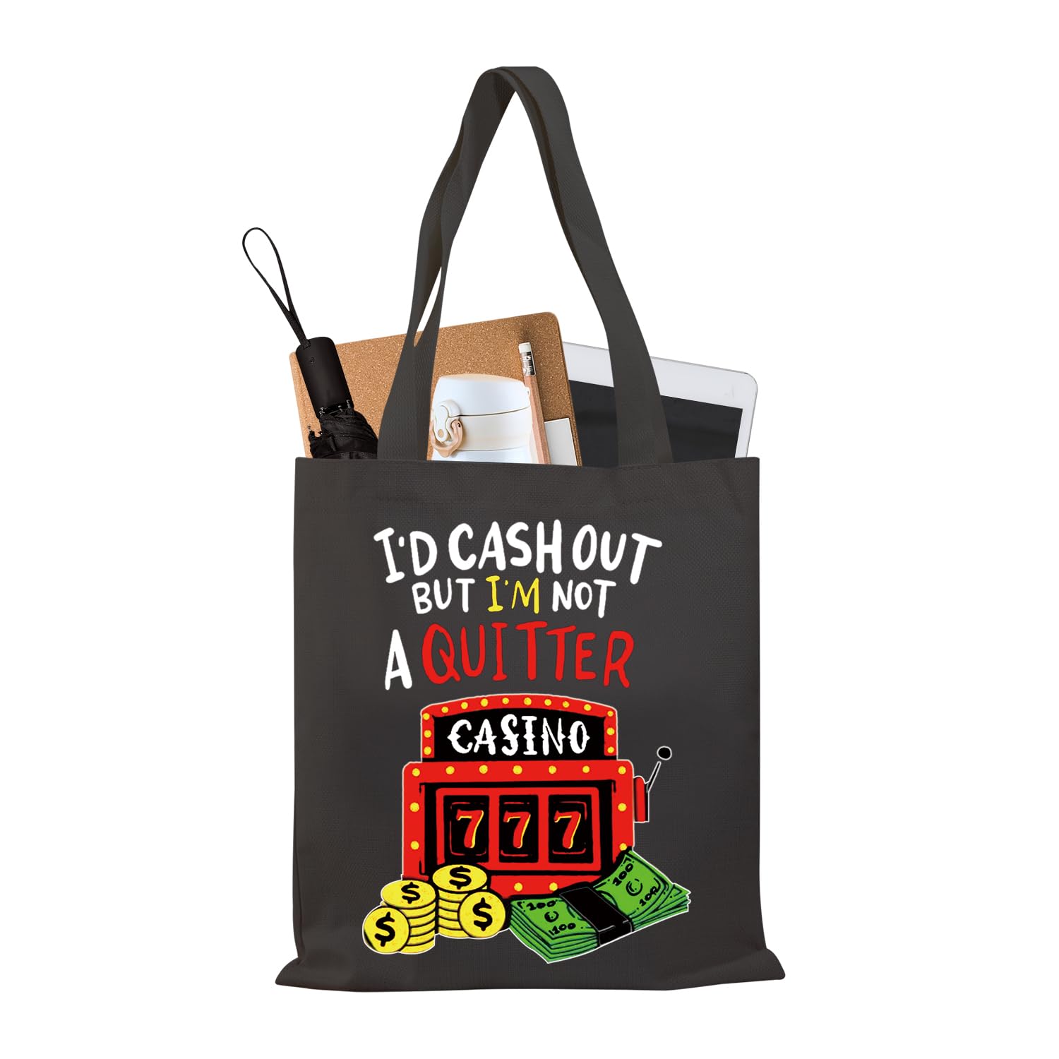 Amazon | BDPWSS カジノ トートバッグ ファニーギャンブラーギフト