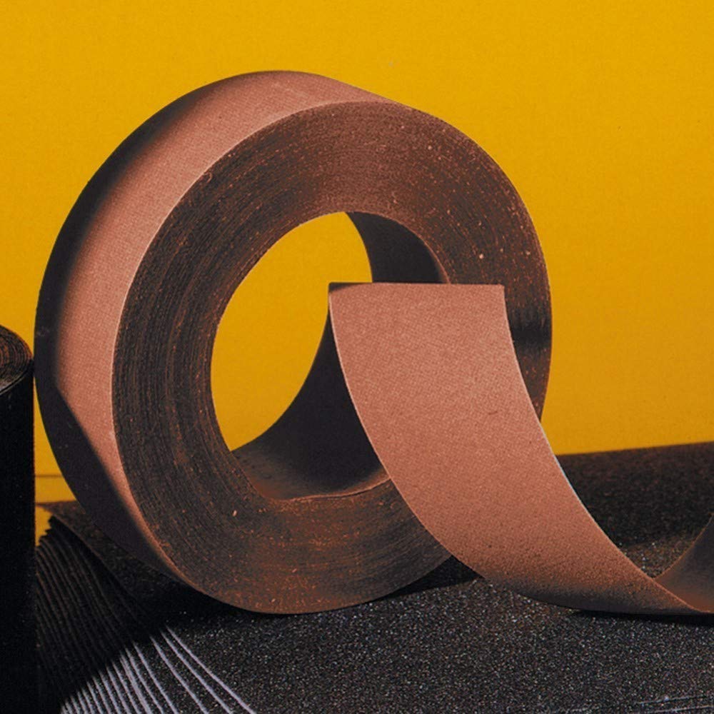 Kivec IM-213080-Rotolo di carta abrasiva in metallo/acciaio, di lunghezza 25 m, 3 x 120 mm, grana 80