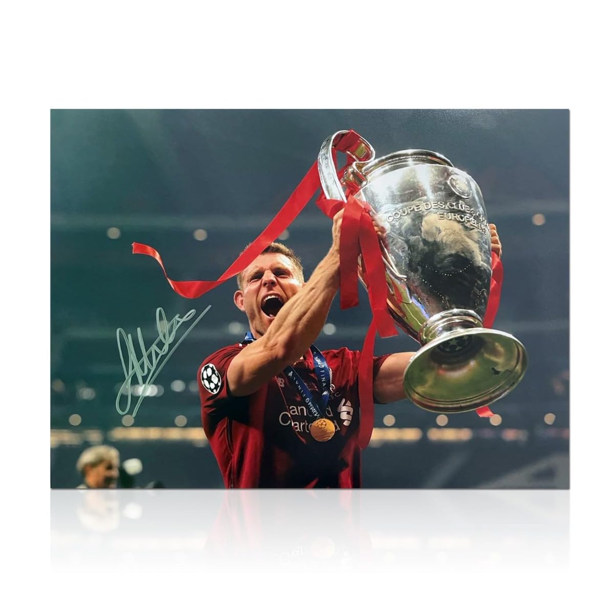 Carte Signée James Milner - Authentique, Certifiée Obtenue Personnellement - Football UK