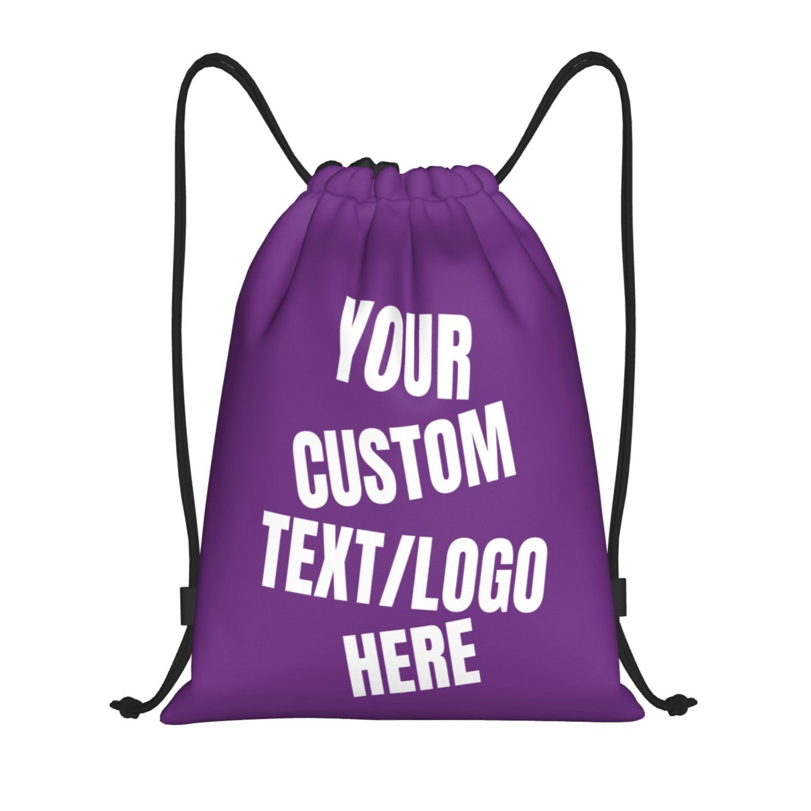 Tingwei Personalised Backpack custom Drawstring Bag Swimming add Photo/Logo/Text Sports Bag, Sport Bag for Men and Women, Waterproof Drawstring Bag Sports Bags